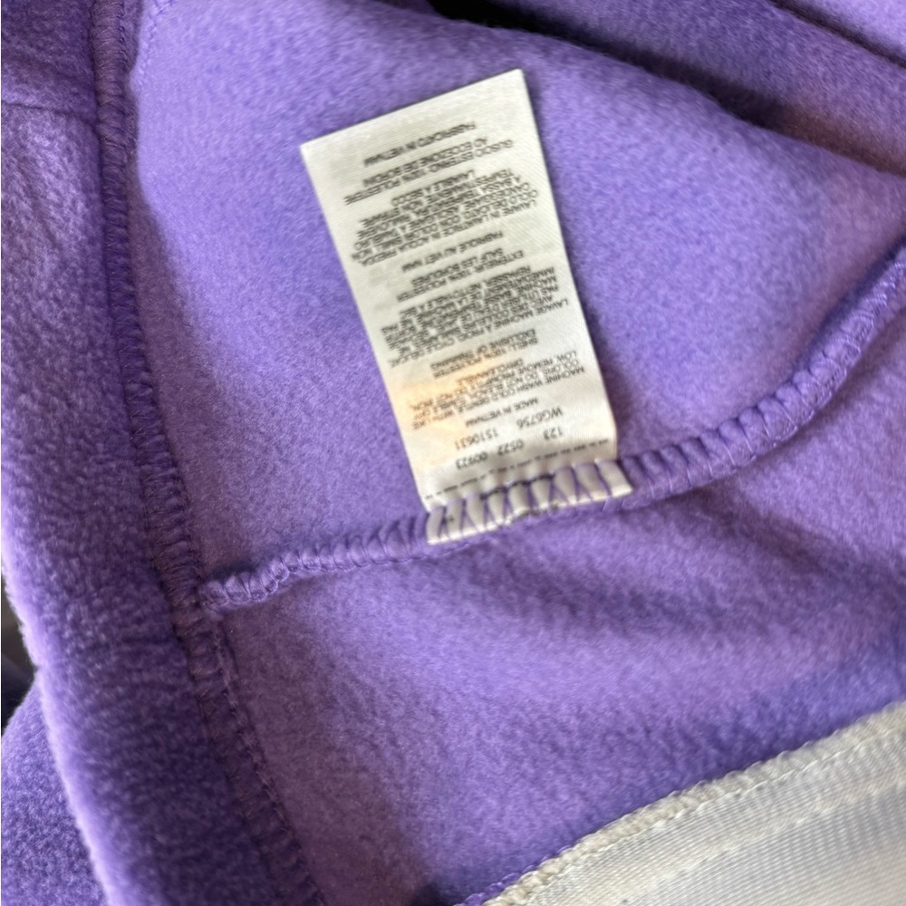 Columbia Jacket Girls Large Long Sleeve Full Zip Fleece Outdoors Purple A030725 - Picture 3 of 5